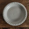 Agrarian Pie Dish in Stone*HIDDEN Outlet