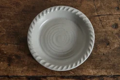 Agrarian Pie Dish in Stone*HIDDEN Outlet
