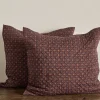 Aubergine Kerchief Shams, Set of 2*NICKEY KEHOE New