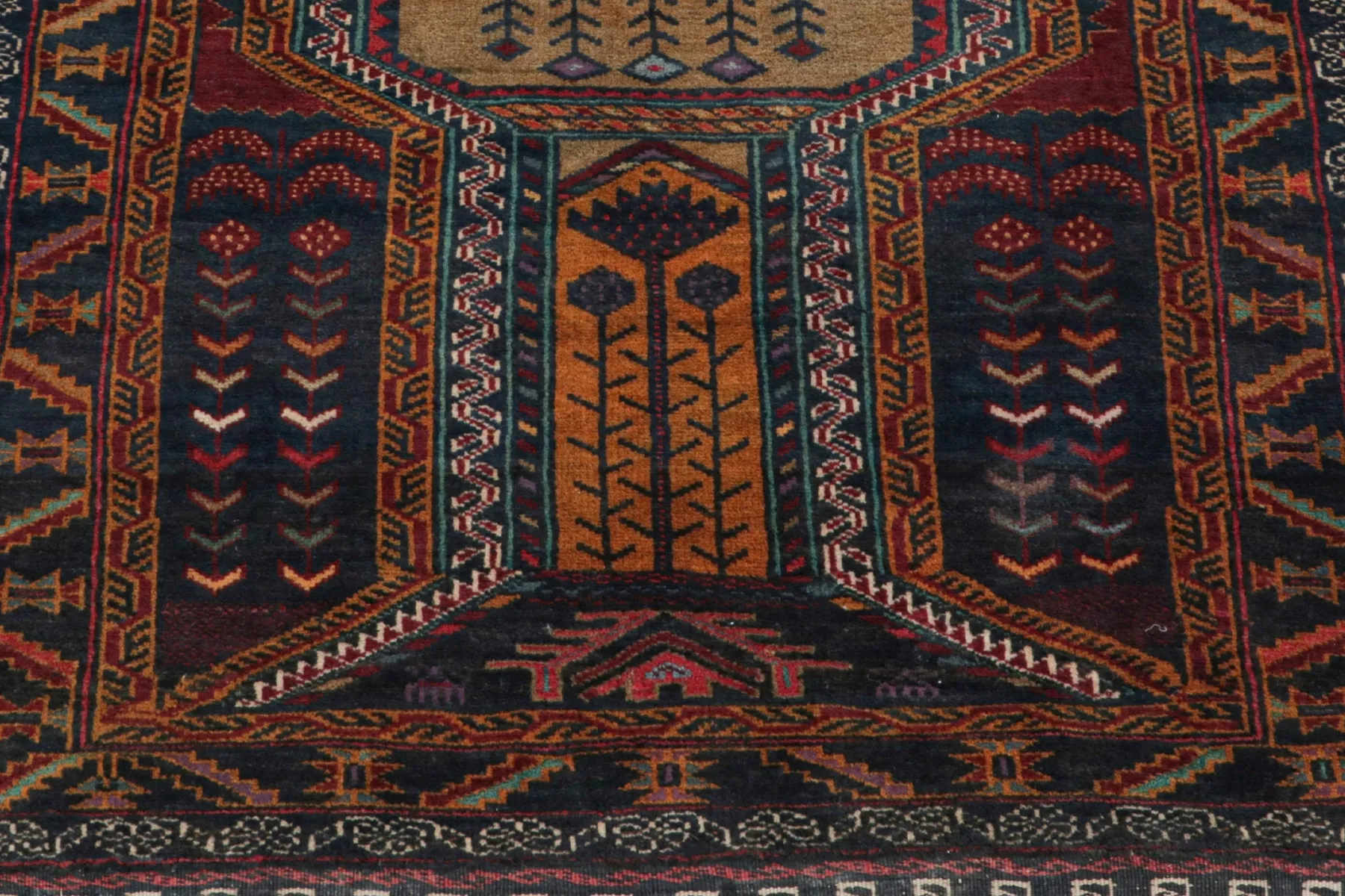 Baluch Throw Rug 2’10 X 4’6*VINTAGE Online