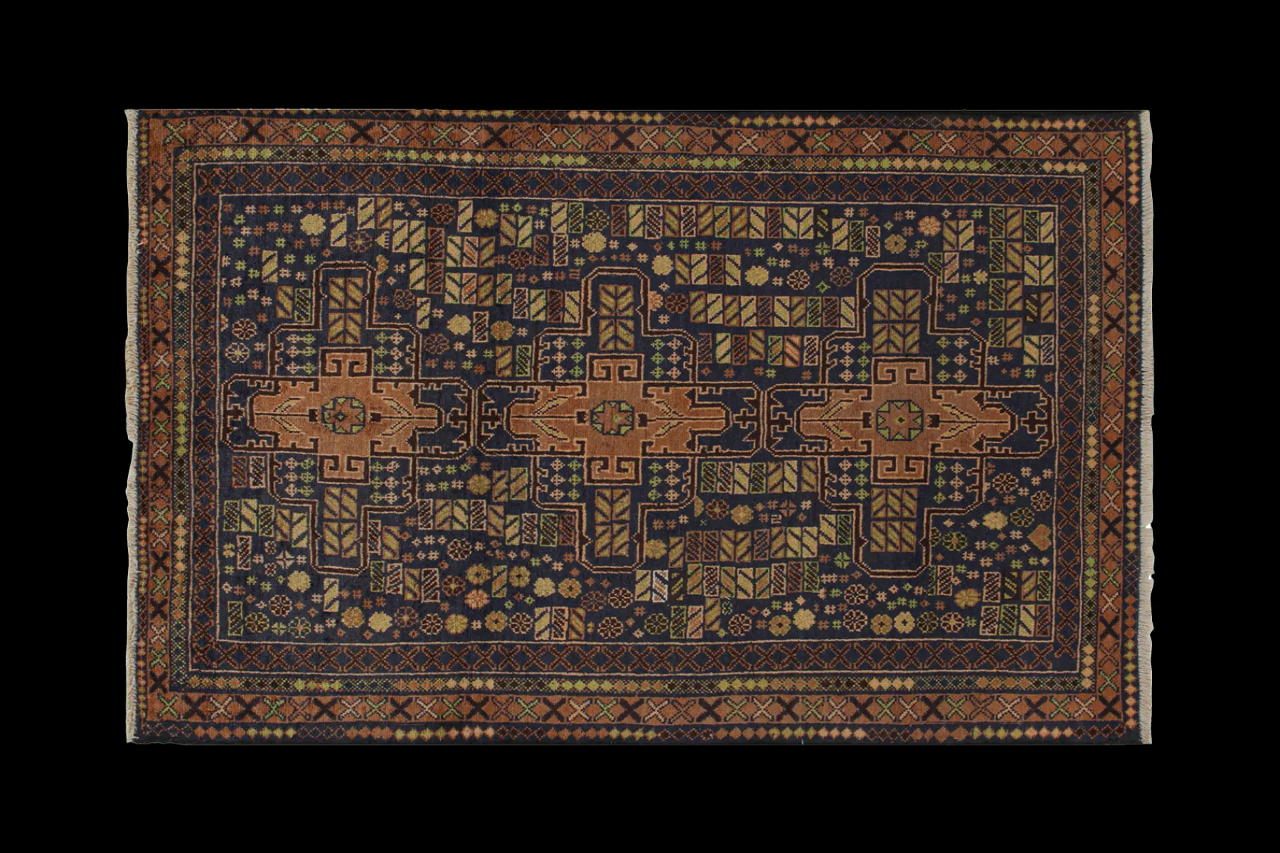 Baluch Tribal Rug 3’9 X 5’11*VINTAGE Hot