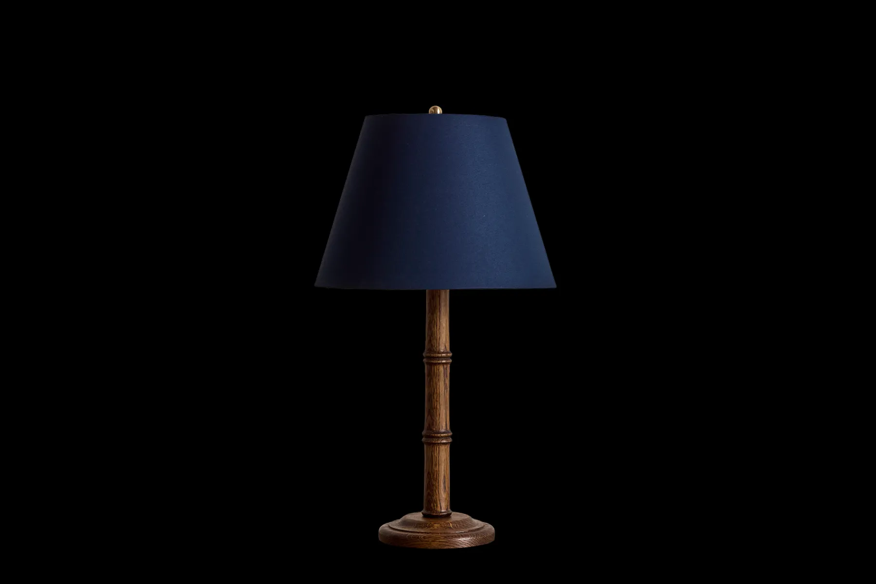 Bamboo Lamp Base, Dark Oak*ALFRED NEWALL New