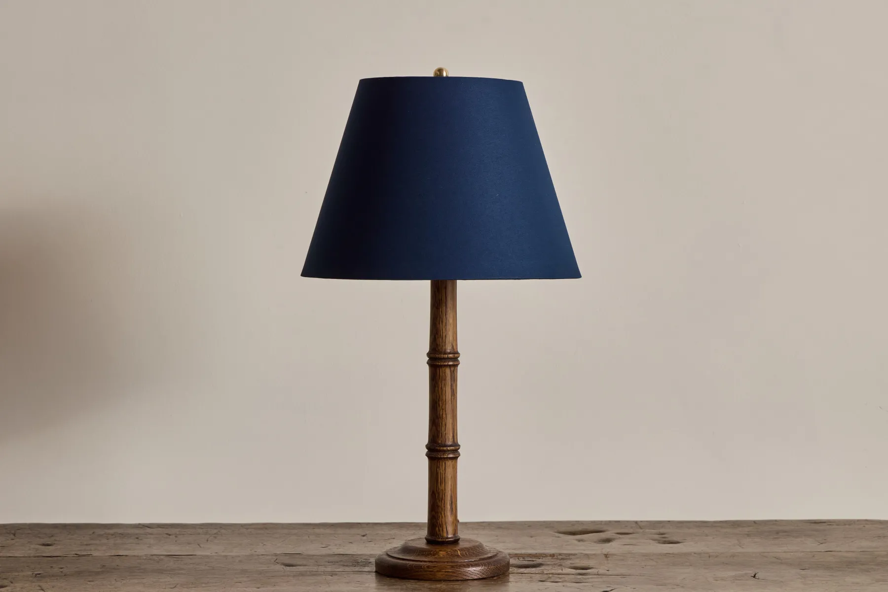 Bamboo Lamp Base, Dark Oak*ALFRED NEWALL New