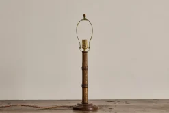 Bamboo Lamp Base, Dark Oak*ALFRED NEWALL New
