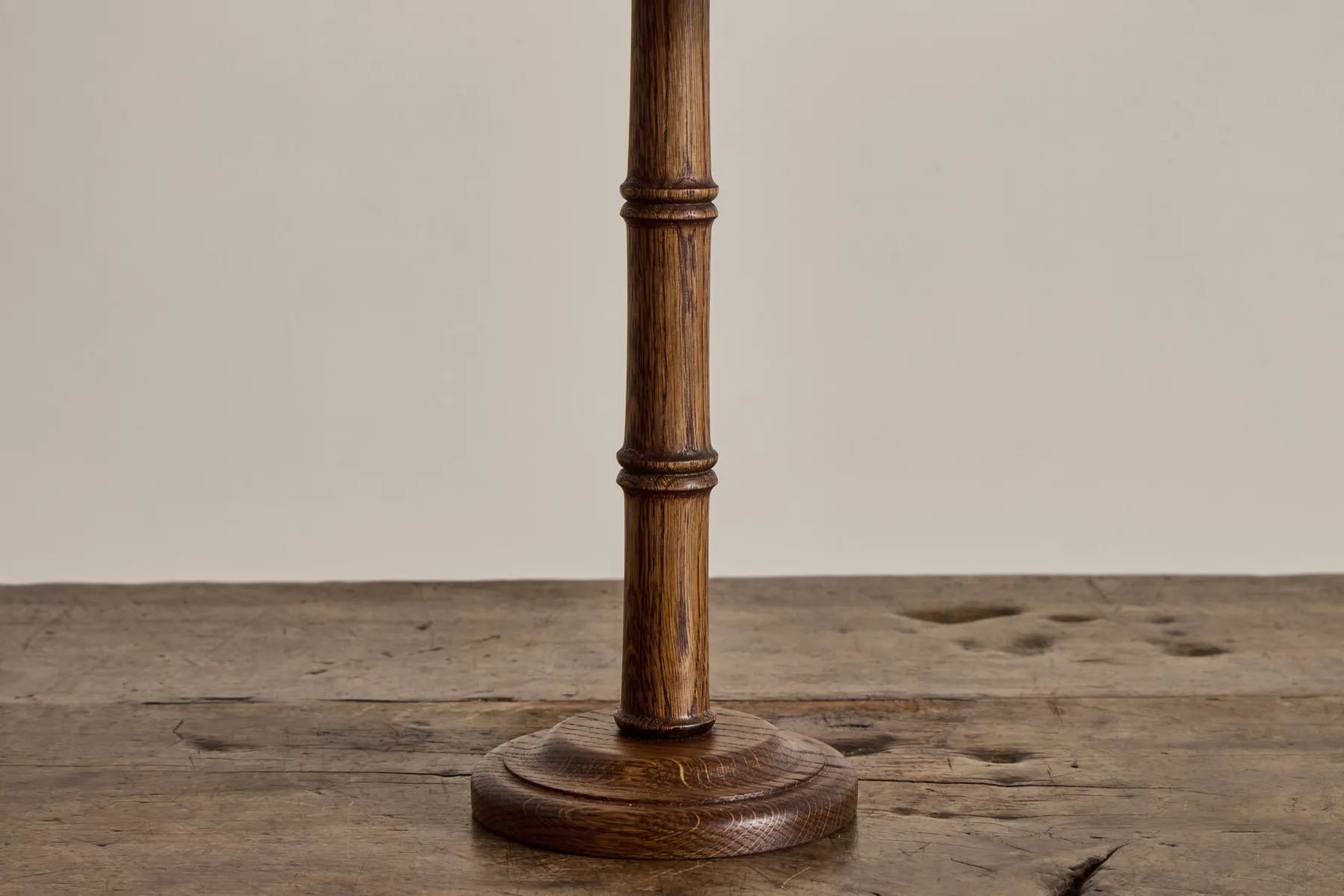Bamboo Lamp Base, Dark Oak*ALFRED NEWALL New