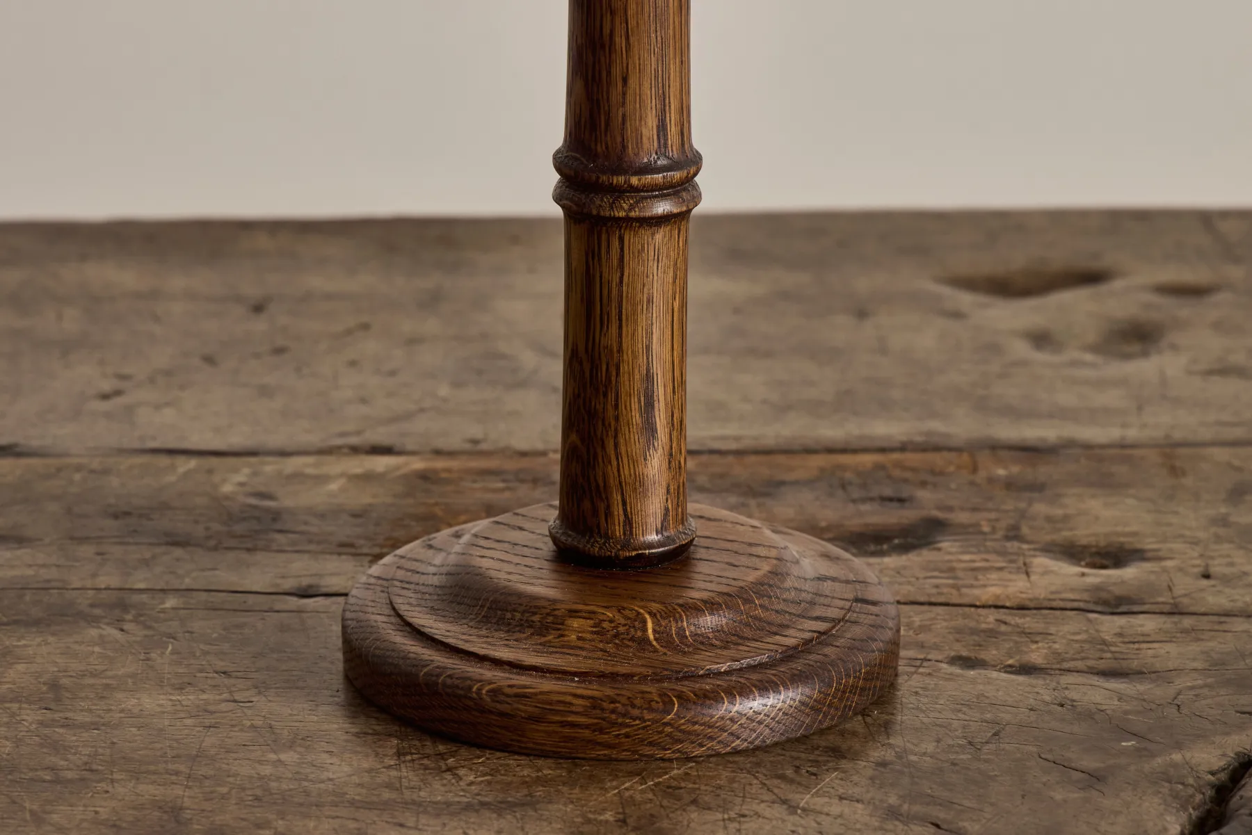 Bamboo Lamp Base, Dark Oak*ALFRED NEWALL New