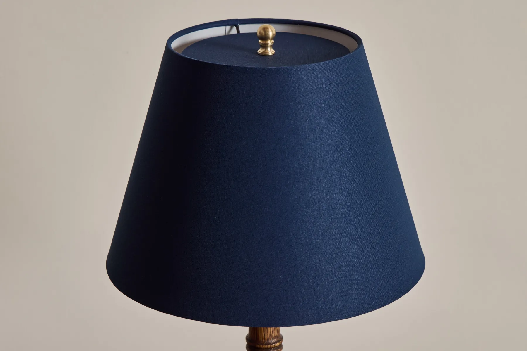 Bamboo Lamp Base, Dark Oak*ALFRED NEWALL New