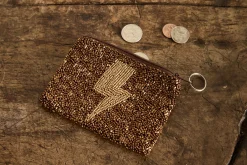 Beaded Gold Bolt Coin Purse*HIDDEN Clearance