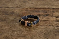 Braided Windsor Collar, Navy*GEORGIE PAWS Best