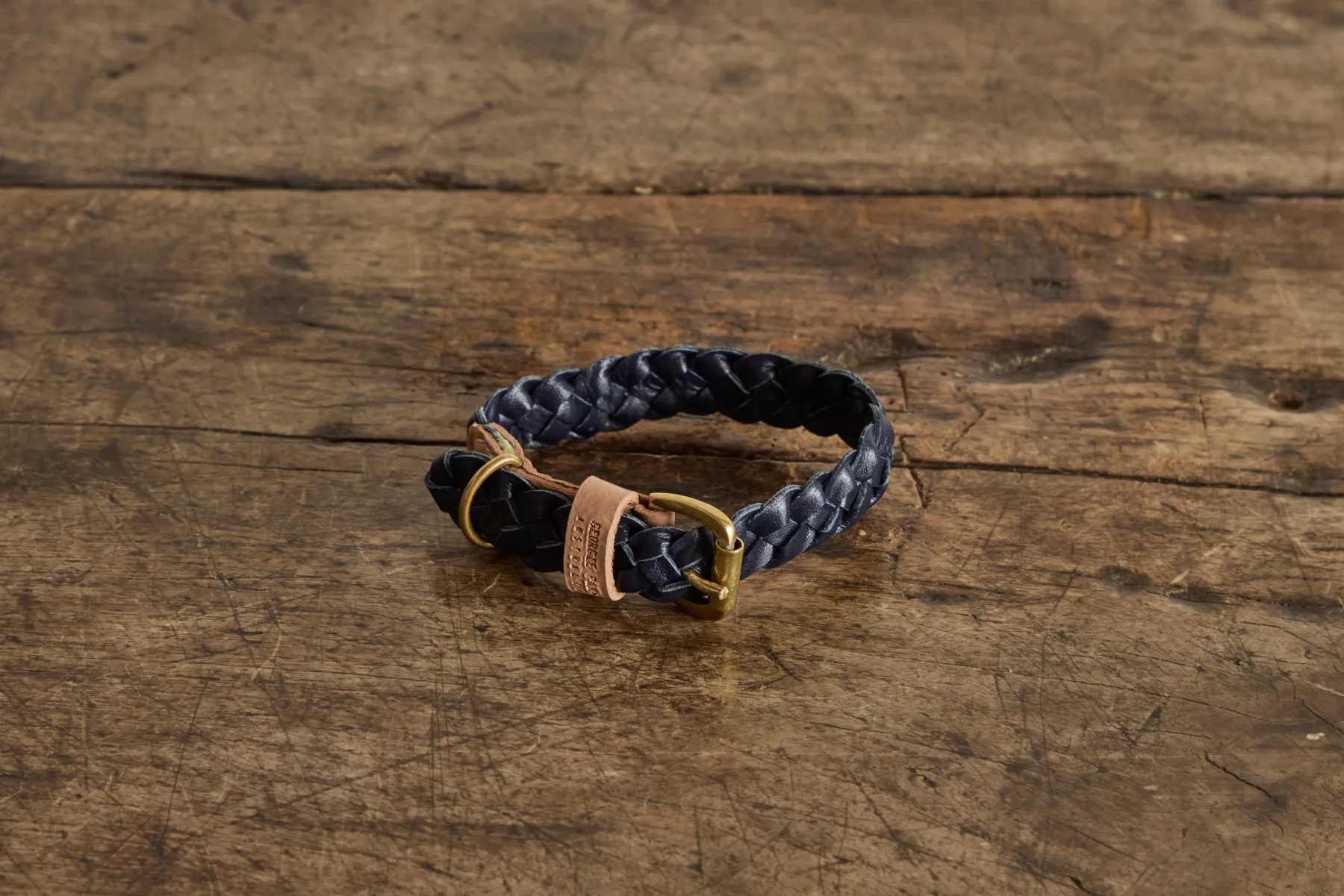 Braided Windsor Collar, Navy*GEORGIE PAWS Best