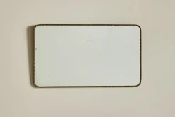 Brass Beaded Edge Mirror*VINTAGE Online