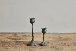 Bronze Poppy Candlestick 5.5"*HIDDEN Outlet