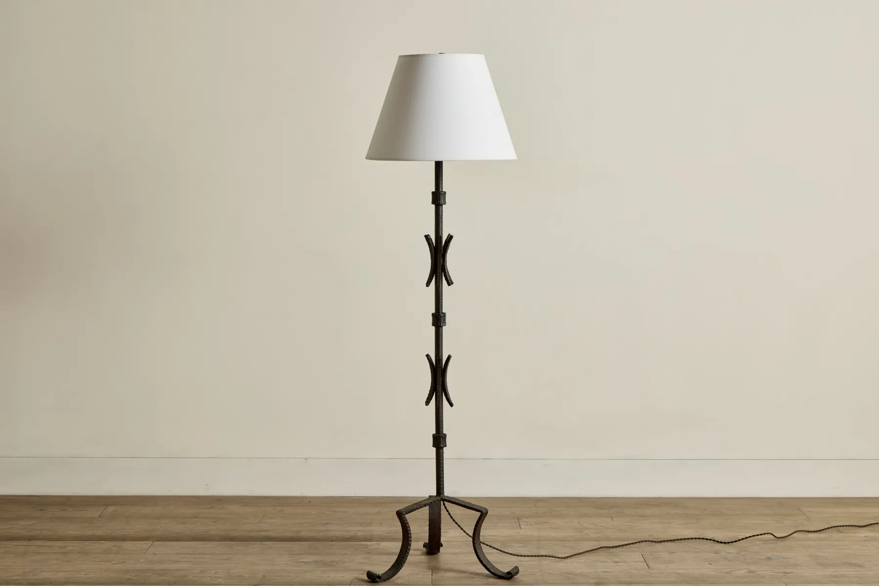 Brutalist Iron Floor Lamp*VINTAGE Clearance