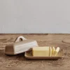 Butter Dish in Flax*NICKEY KEHOE Clearance