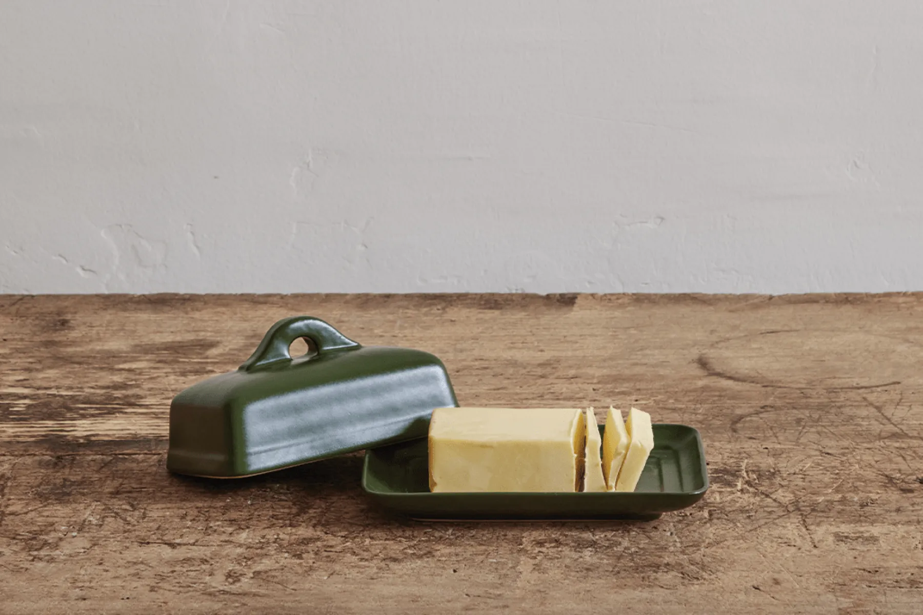Butter Dish in Thyme*NICKEY KEHOE Clearance