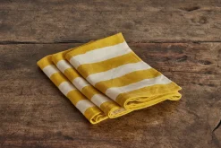 Carnival Dish Towel in Mustard*NICKEY KEHOE Clearance