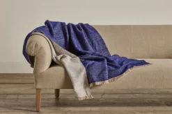 Cashmere Throw in Blue Ivory*HIDDEN Best