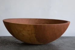 Cherry Wood 17" Bowl*NICKEY KEHOE Fashion