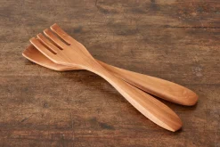 Cherry Wood Salad Servers*NICKEY KEHOE Fashion