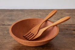 Cherry Wood Salad Servers*NICKEY KEHOE Fashion