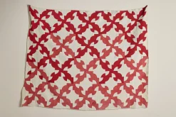 Crimson Patchwork Quilt*Flying Geese Best