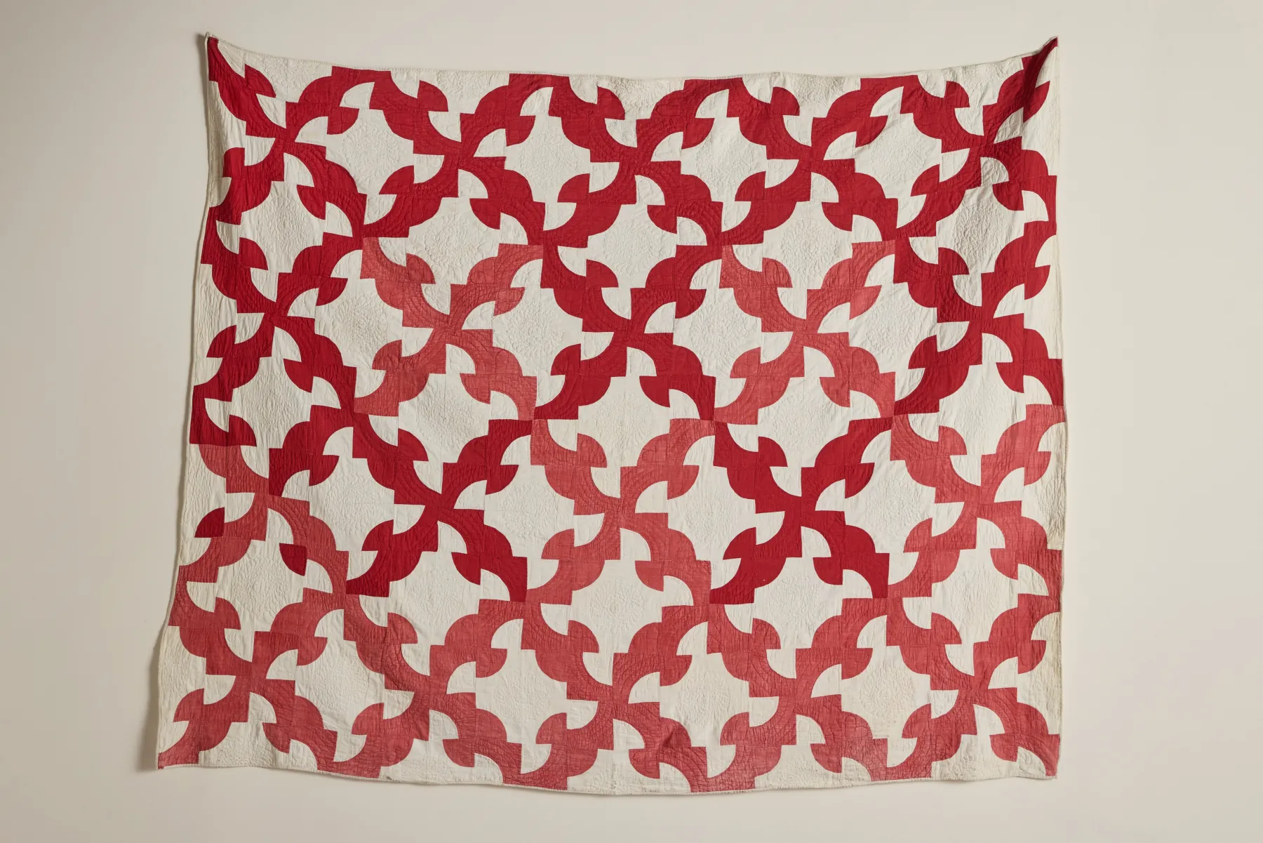 Crimson Patchwork Quilt*Flying Geese Best