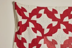 Crimson Patchwork Quilt*Flying Geese Best