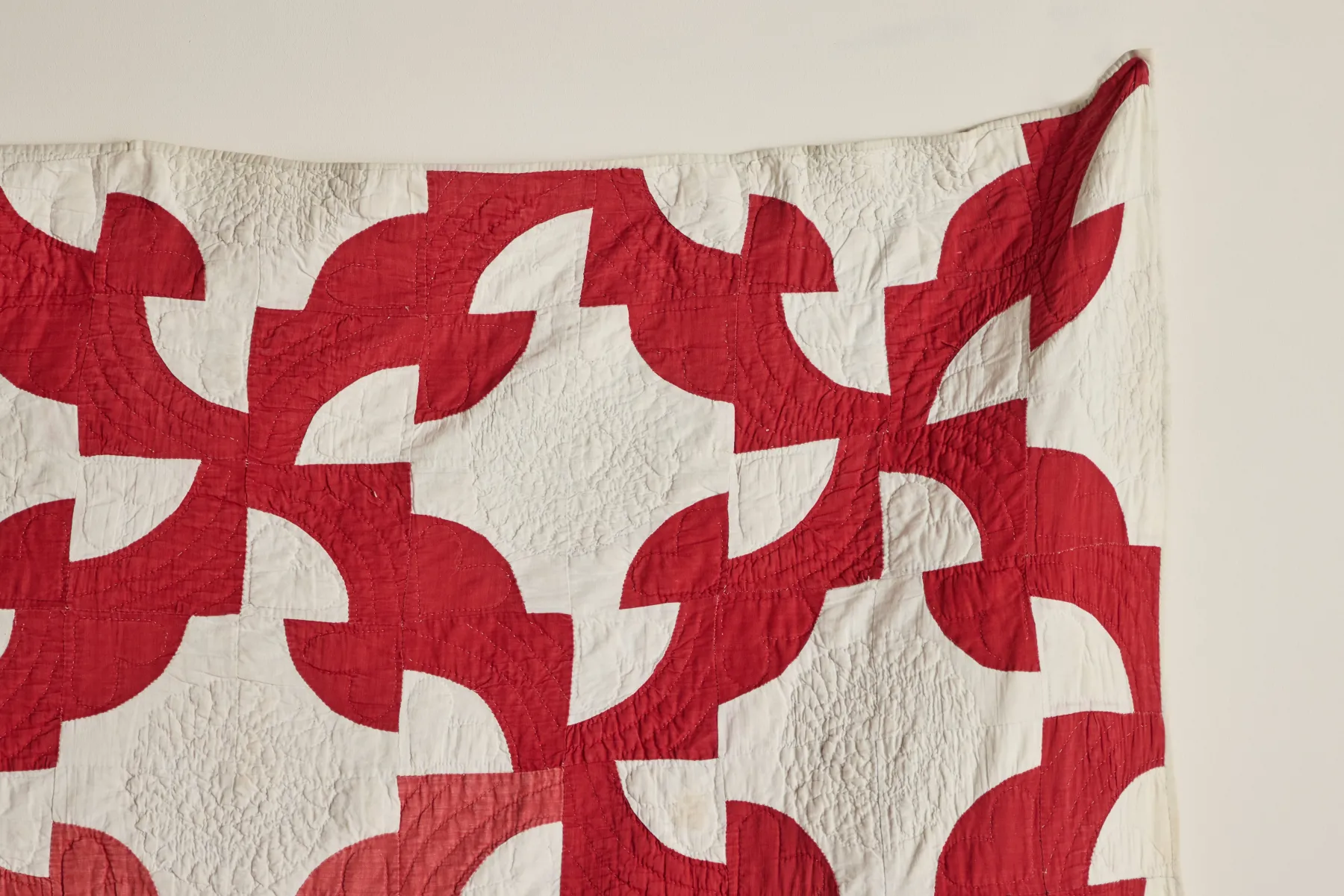 Crimson Patchwork Quilt*Flying Geese Best