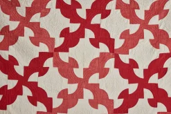 Crimson Patchwork Quilt*Flying Geese Best