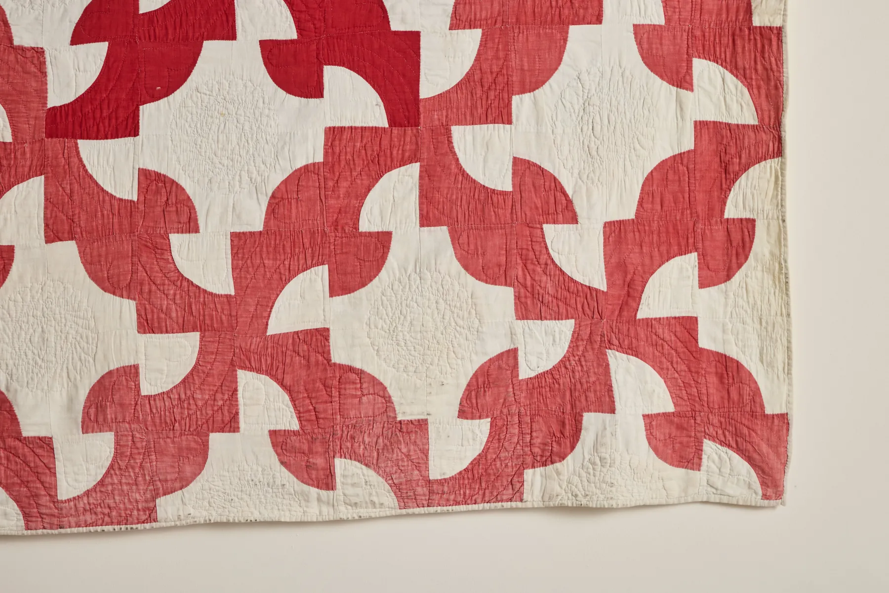 Crimson Patchwork Quilt*Flying Geese Best
