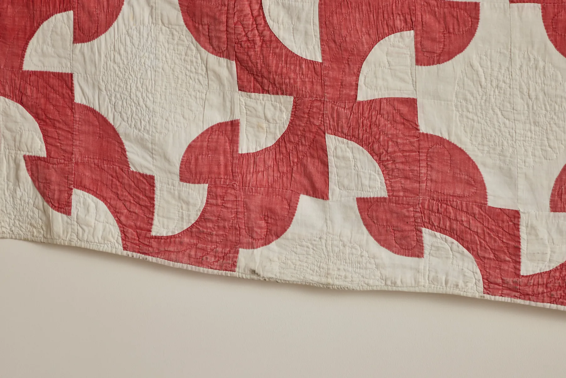 Crimson Patchwork Quilt*Flying Geese Best