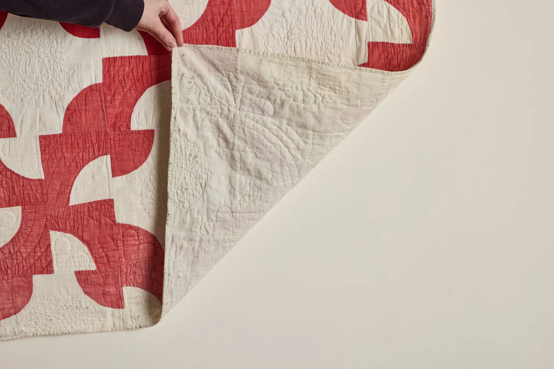 Crimson Patchwork Quilt*Flying Geese Best