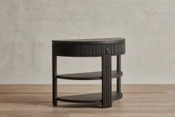 Demilune Side Table, Wood Top*NICKEY KEHOE Online