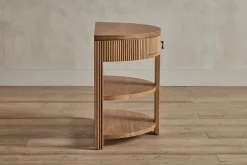 Demilune Side Table, Wood Top*NICKEY KEHOE Online