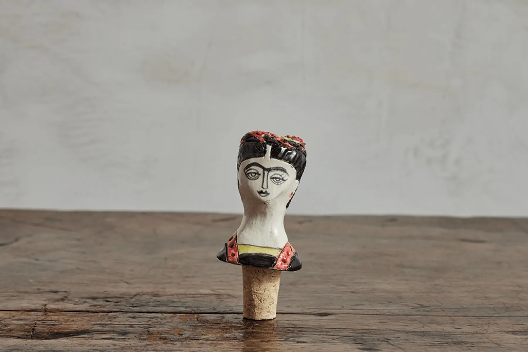 Frida Kahlo Ceramic Wine Stopper*ANDREA KASHANIPOUR Fashion