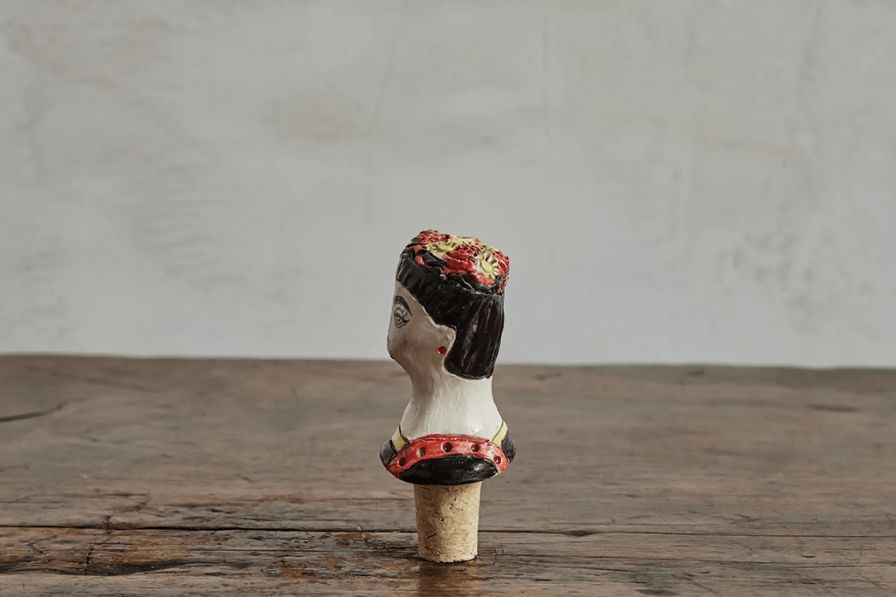Frida Kahlo Ceramic Wine Stopper*ANDREA KASHANIPOUR Fashion