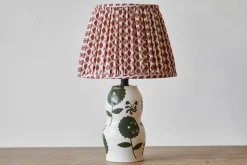 Green Floral Table Lamp*REBEKAH MILES Discount