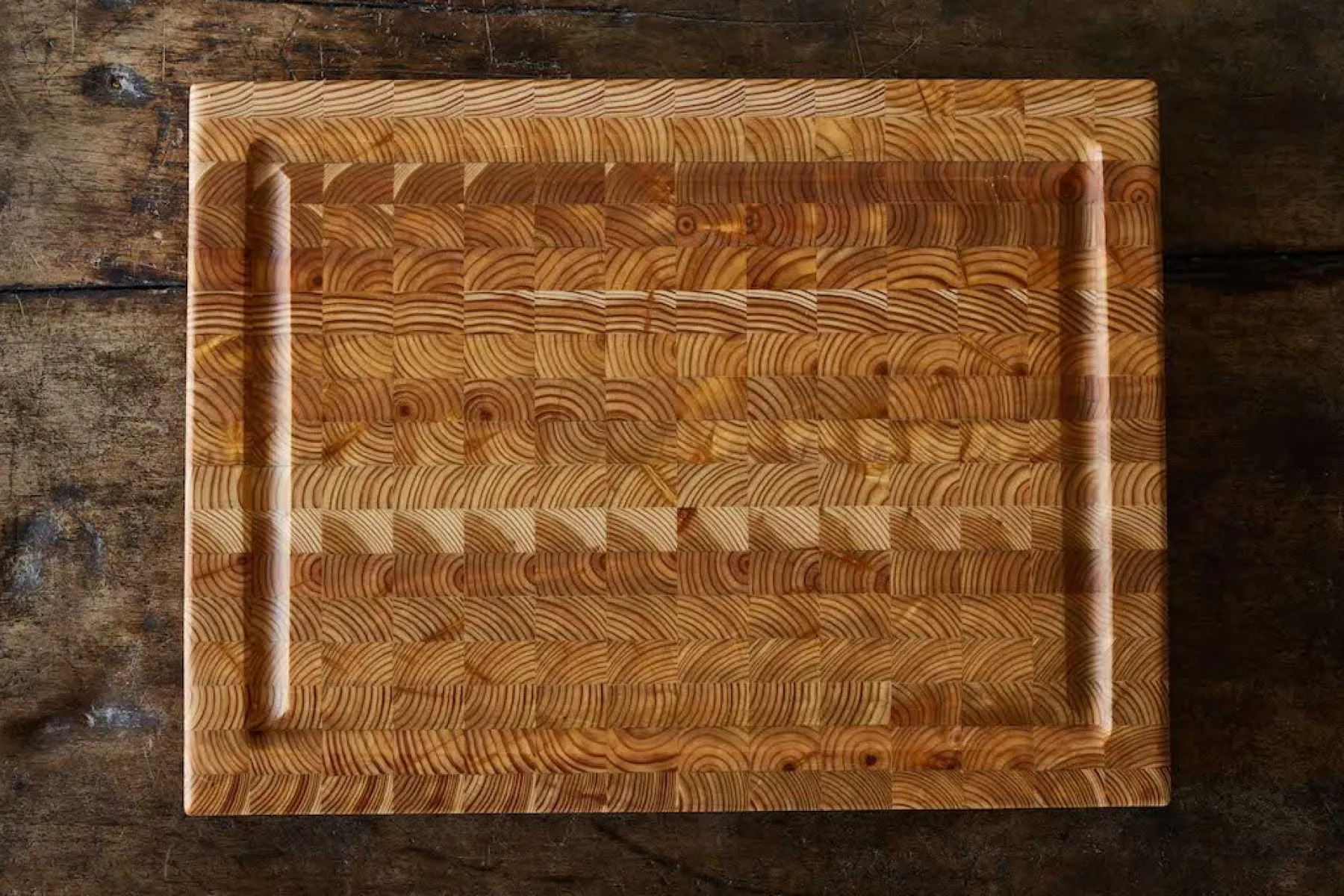 Grooved Cutting Board*Larch Wood New