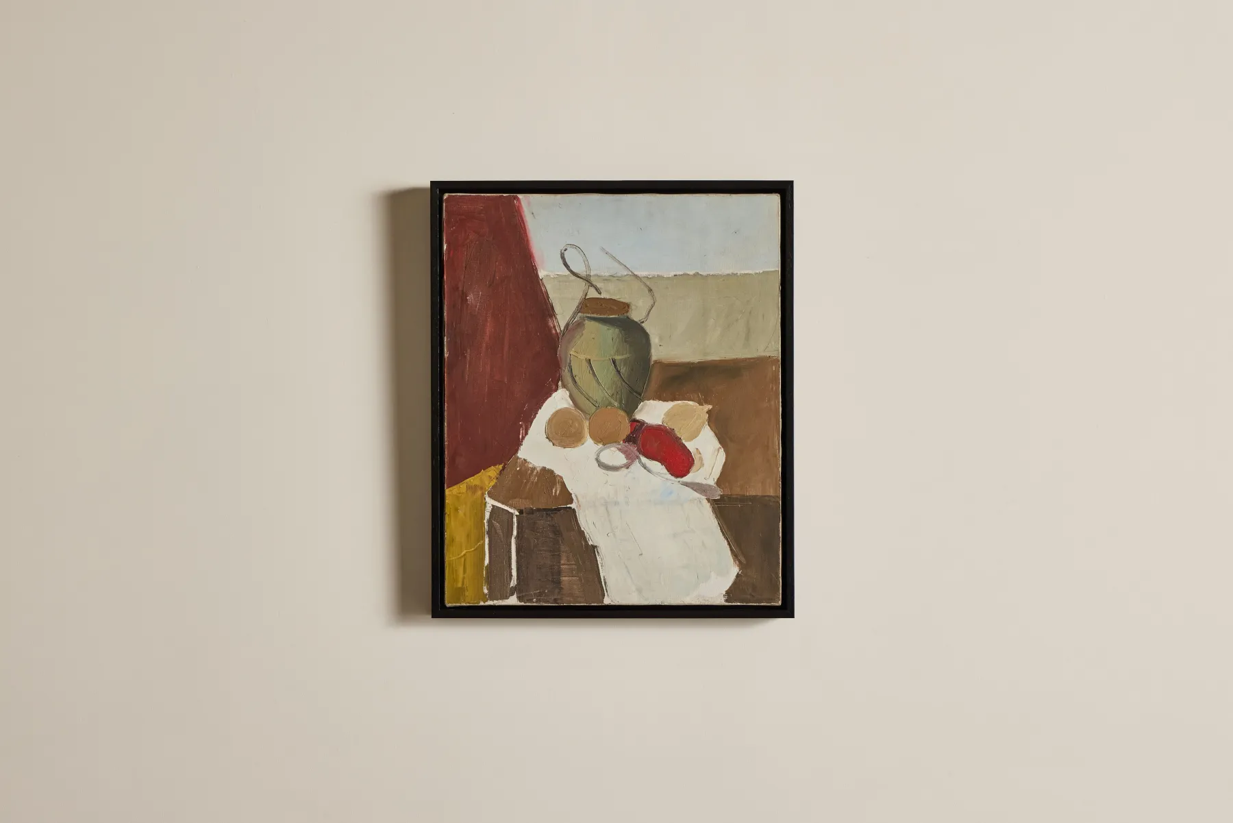 Henri Bruneau Still Life Painting*VINTAGE New