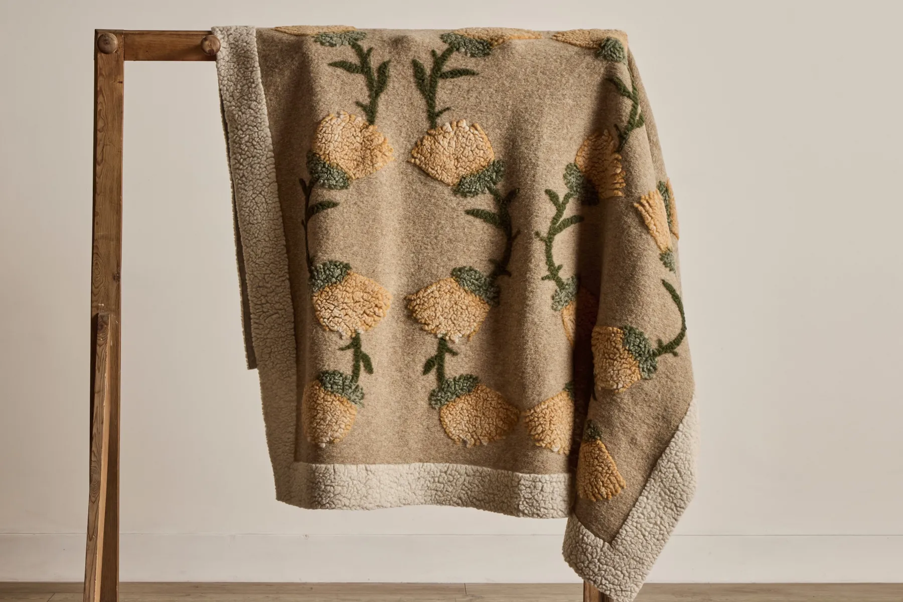 Italian Wool Throw in Peach*HIDDEN New