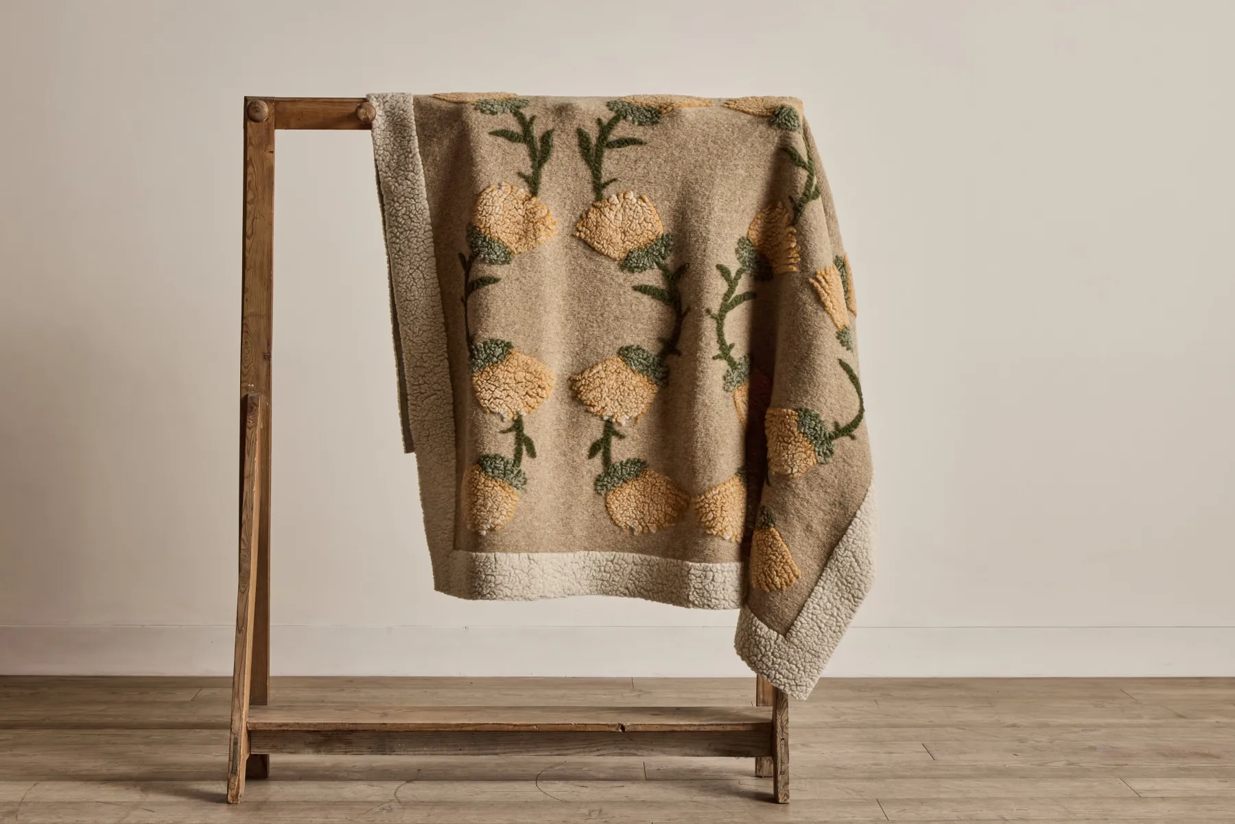 Italian Wool Throw in Peach*HIDDEN New