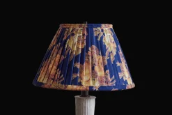 Lampshade in Vintage Blue Amber Rose Floral*NICKEY KEHOE New