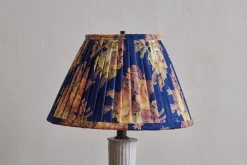 Lampshade in Vintage Blue Amber Rose Floral*NICKEY KEHOE New