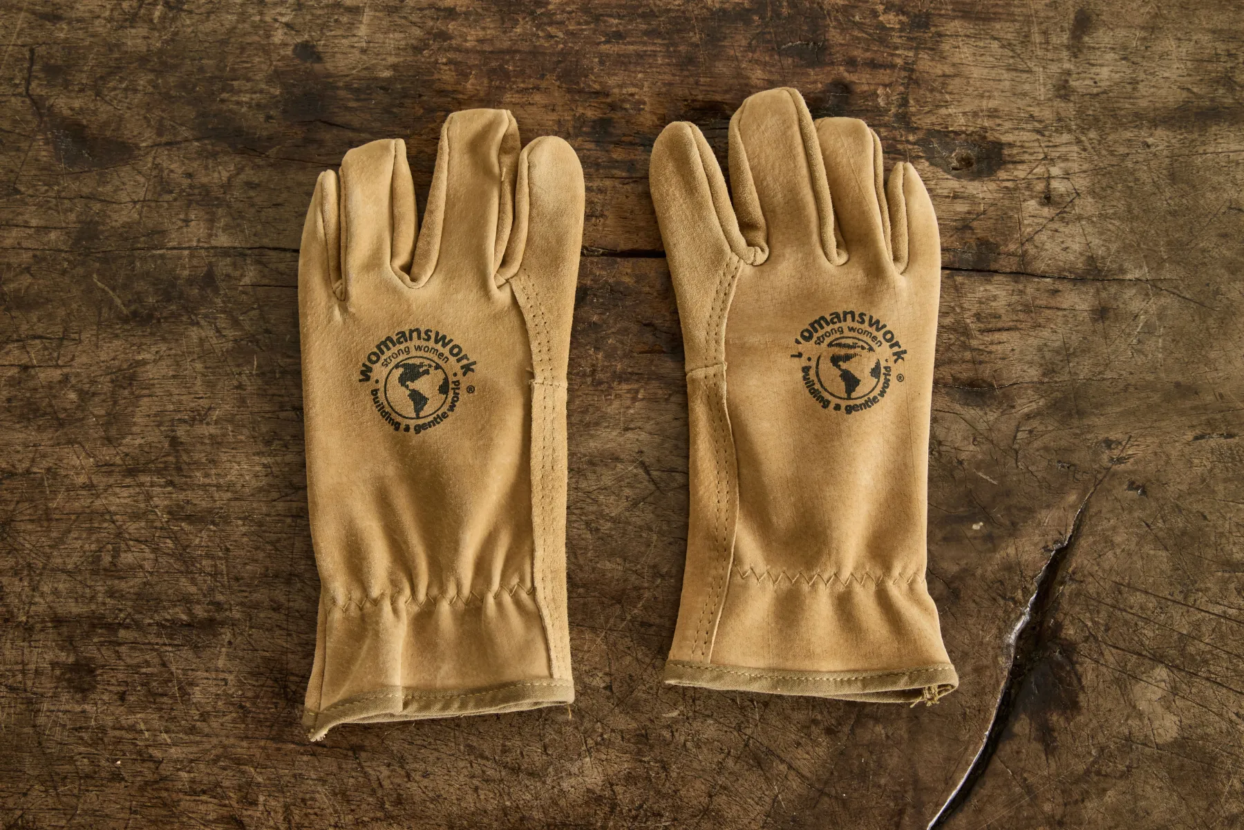 Leather Suede Work Gloves*HIDDEN Fashion