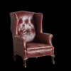 Leather Wingback Chair*VINTAGE Hot