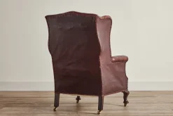 Leather Wingback Chair*VINTAGE Hot