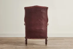 Leather Wingback Chair*VINTAGE Hot