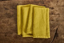 Linen Napkins in Citron*ONCE MILANO Sale