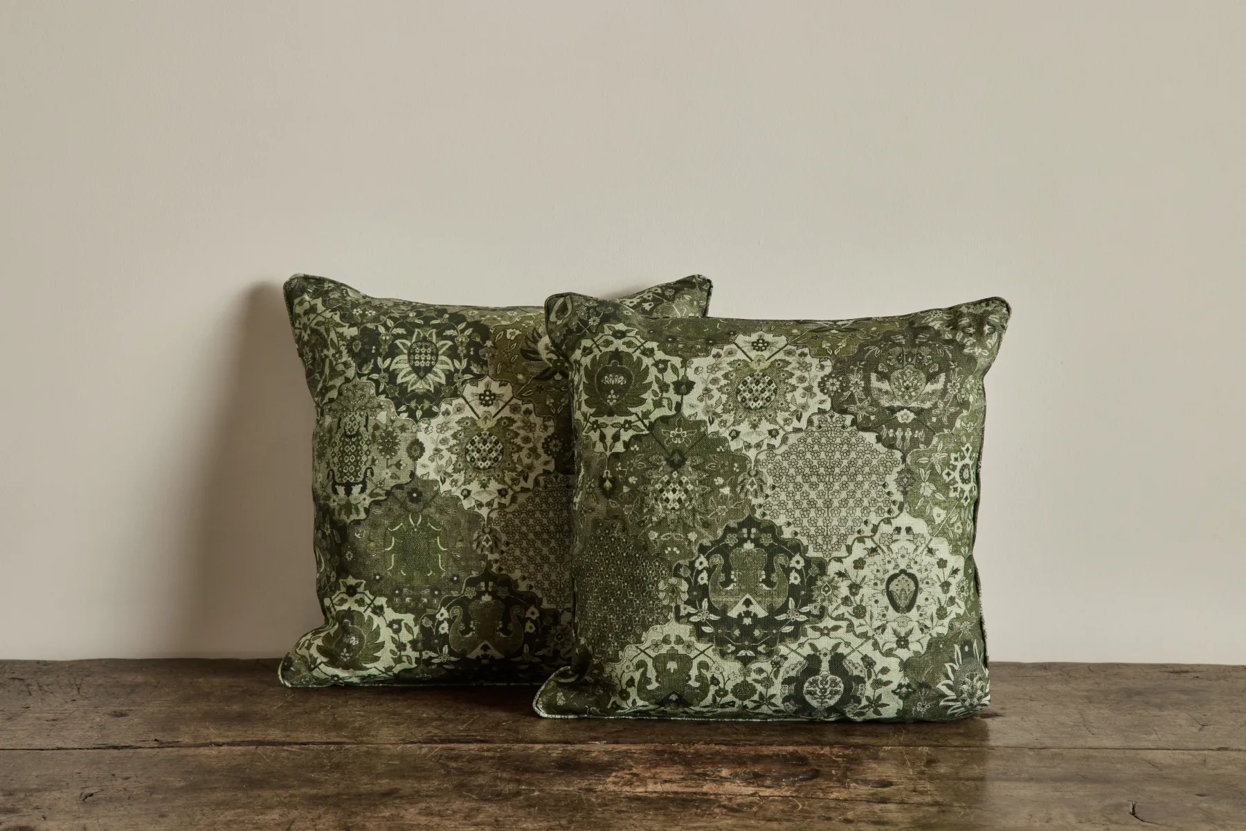 Linen Pillow in Caspar, Juniper*HIDDEN New