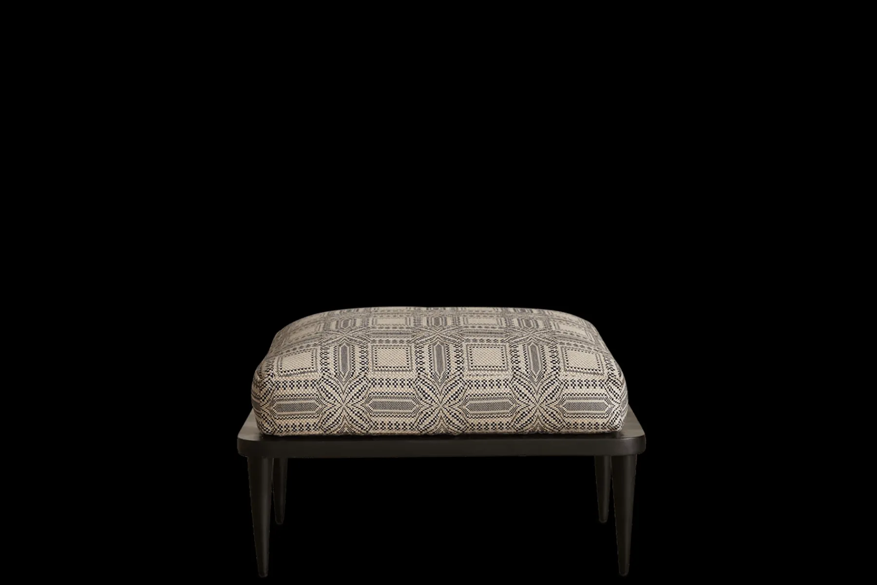 Metal Spindle Back Ottoman*NICKEY KEHOE Online